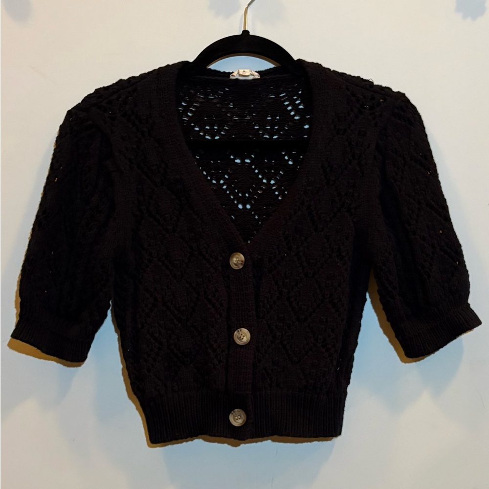 Hem & Thread Black Knit Sweater
